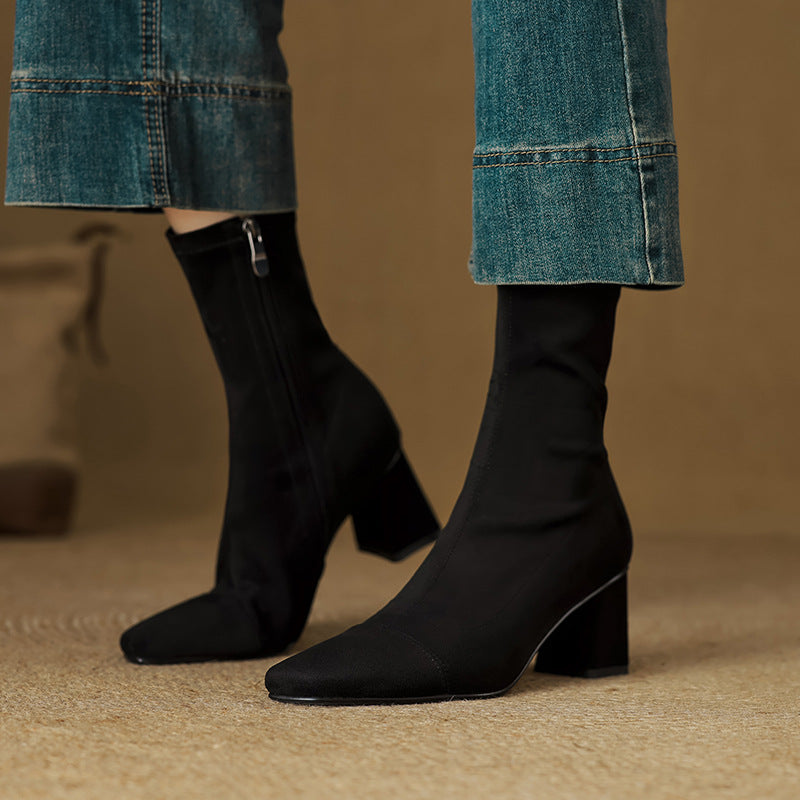 Paula Genuine Suede Boots