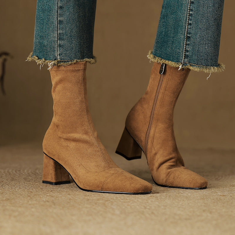 Paula Genuine Suede Boots