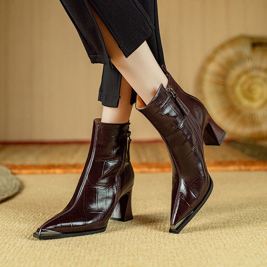 Zyina Genuine Leather Boots