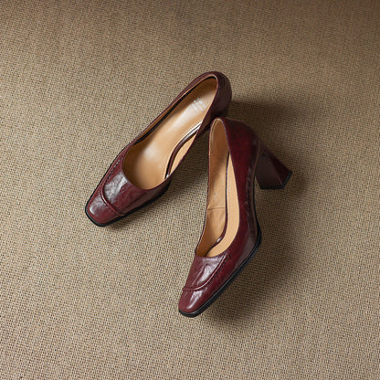 Ariel Genuine Leather Heels