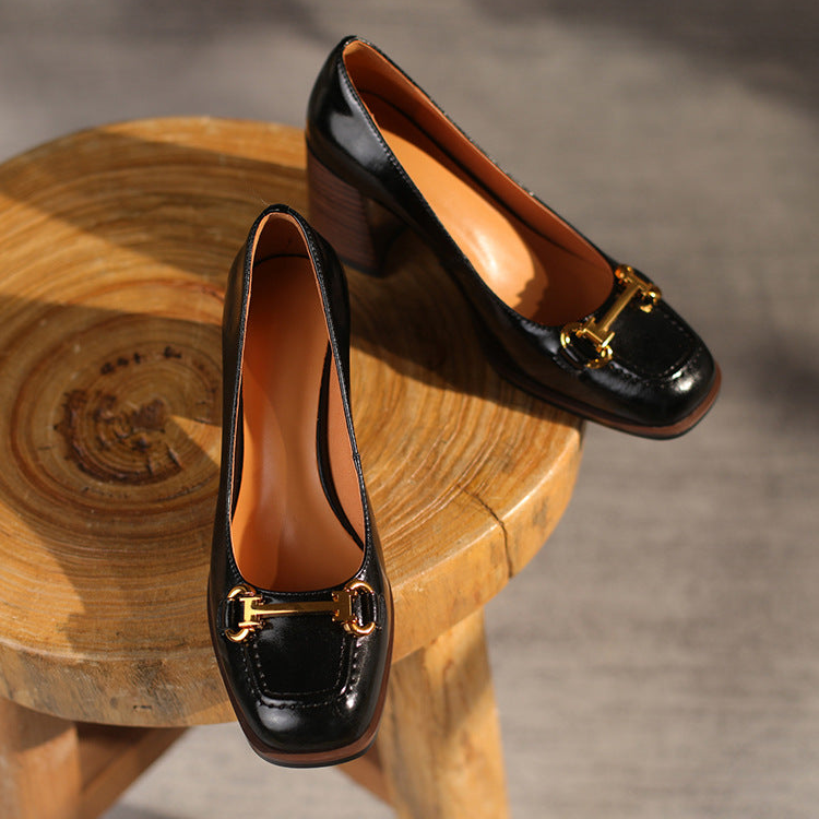 Velora Genuine Leather Heels
