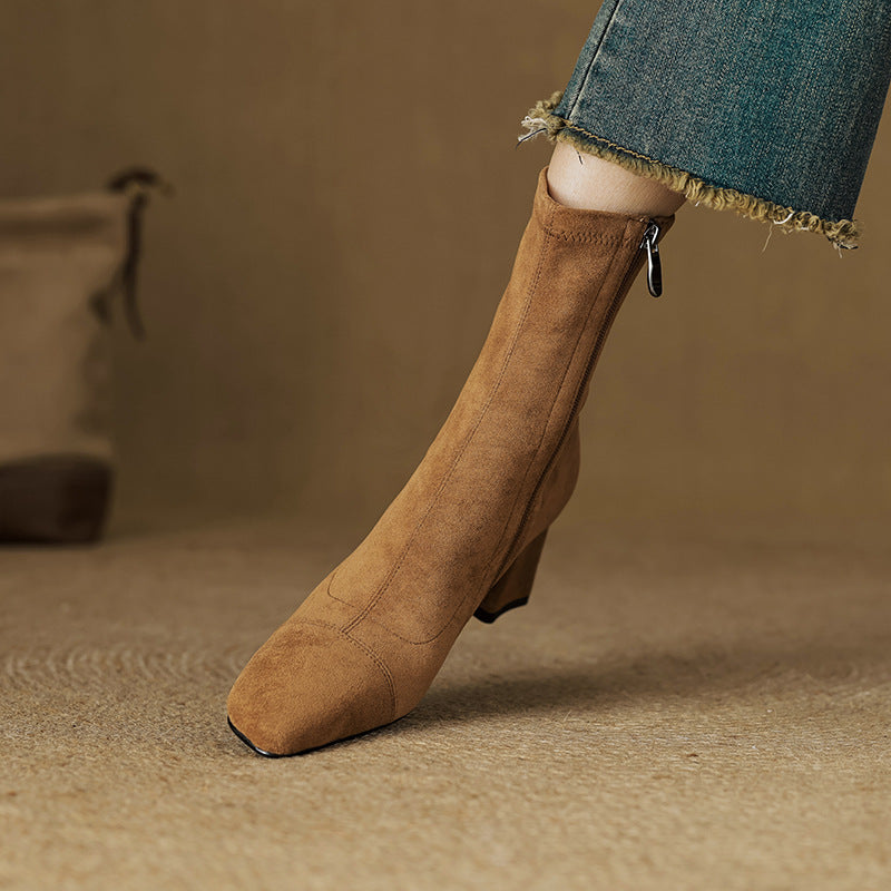 Paula Genuine Suede Boots