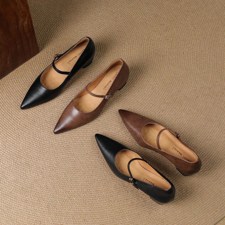 Mirelle Genuine Leather Heels