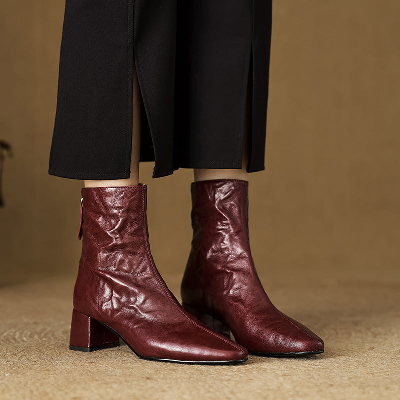 Riona Genuine Leather Boots