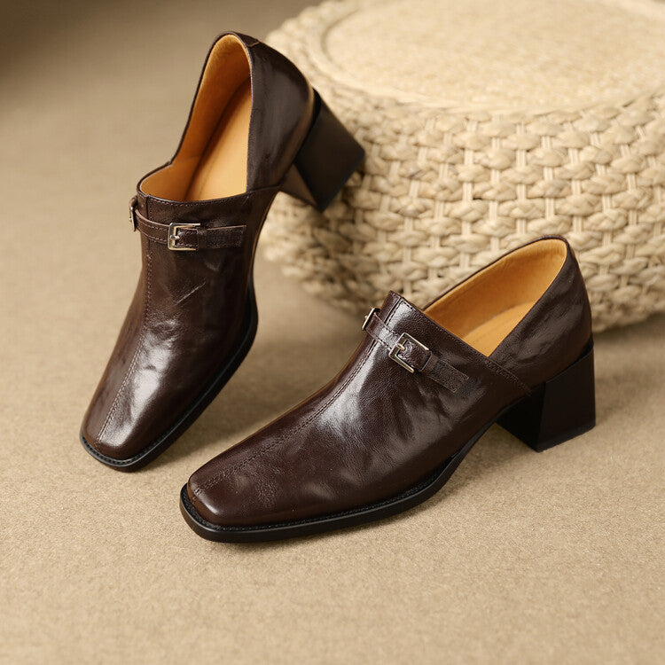 Aeri Genuine Leather Heels