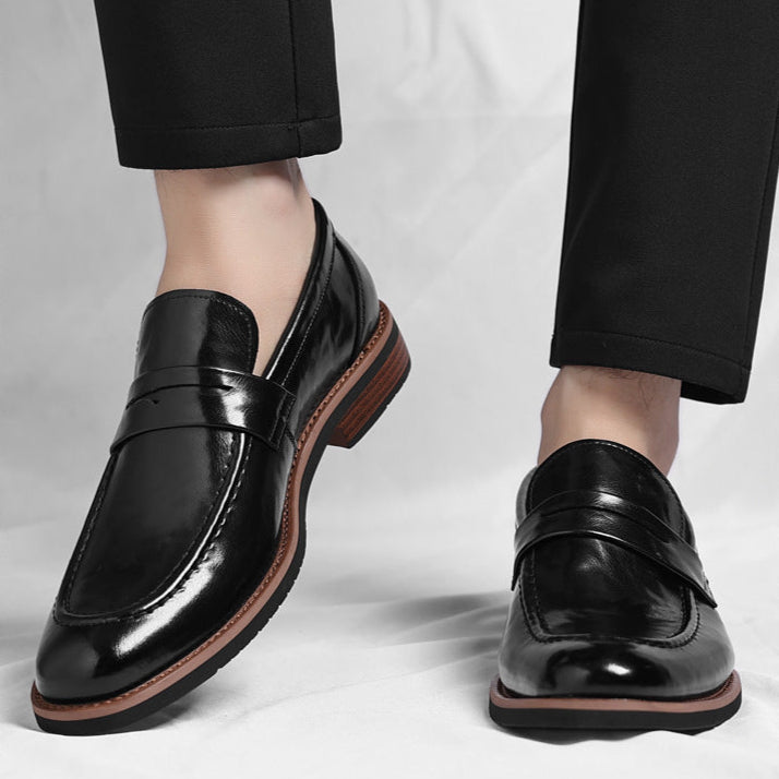 Bensor Genuine Leather Loafers