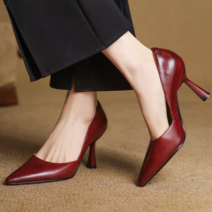 Liana Genuine Leather Heels