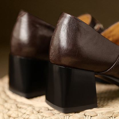 Aeri Genuine Leather Heels