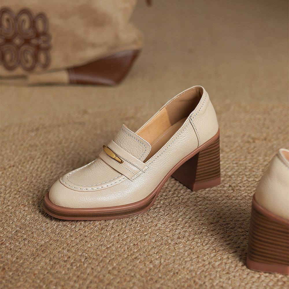 Lizzy Genuine Leather Heels