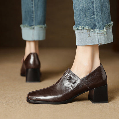 Aeri Genuine Leather Heels