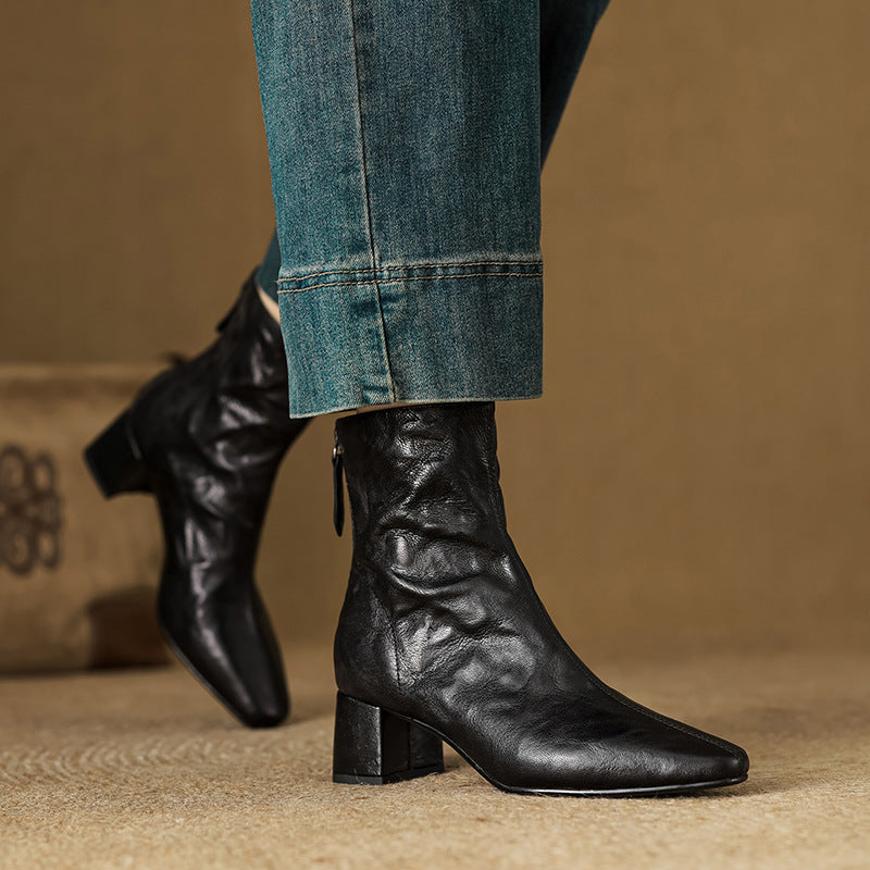 Riona Genuine Leather Boots