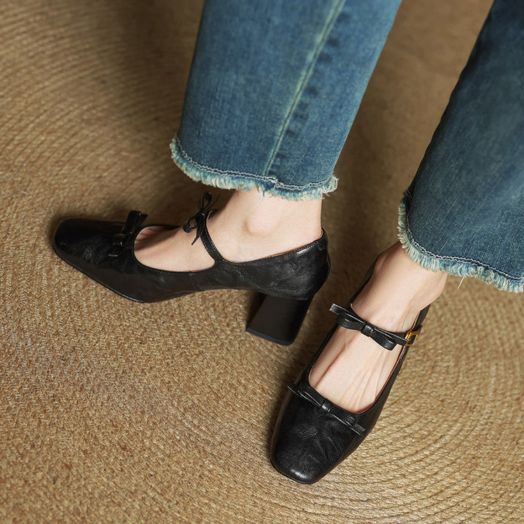 Emar Genuine Leather Heels