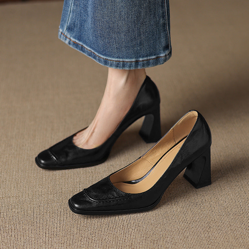 Ariel Genuine Leather Heels