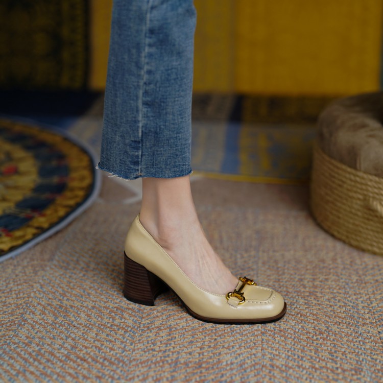 Velora Genuine Leather Heels