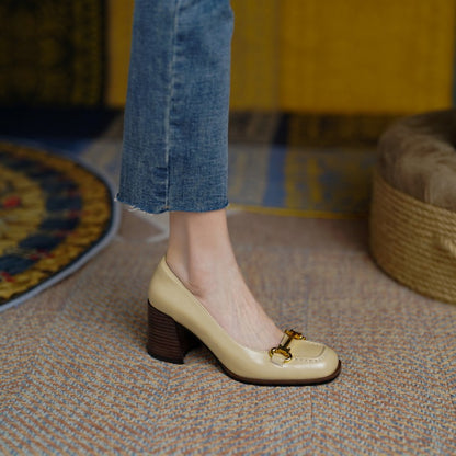 Velora Genuine Leather Heels