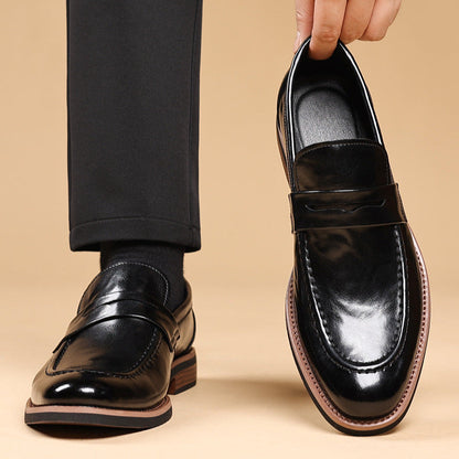 Bensor Genuine Leather Loafers