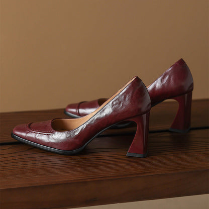 Ariel Genuine Leather Heels