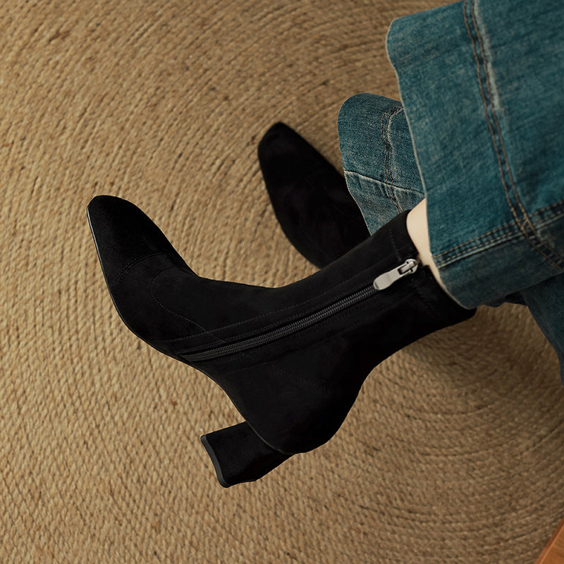 Paula Genuine Suede Boots