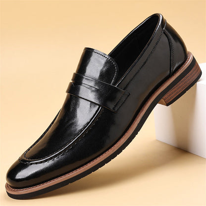Bensor Genuine Leather Loafers