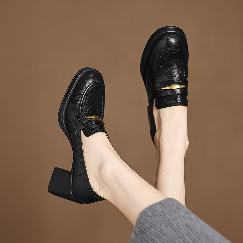 Lizzy Genuine Leather Heels