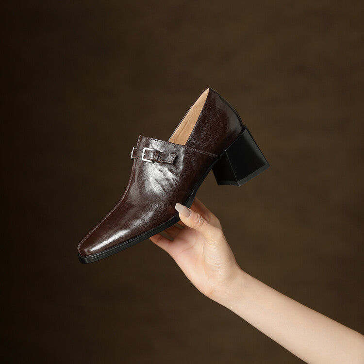 Aeri Genuine Leather Heels