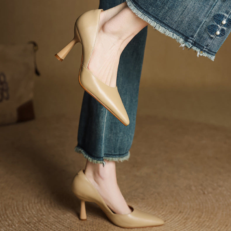 Liana Genuine Leather Heels