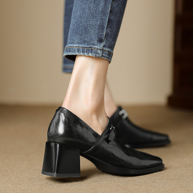 Aeri Genuine Leather Heels