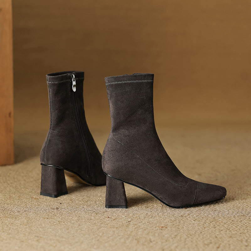 Paula Genuine Suede Boots