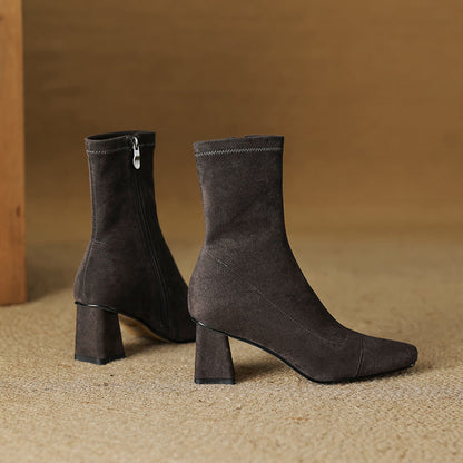 Paula Genuine Suede Boots