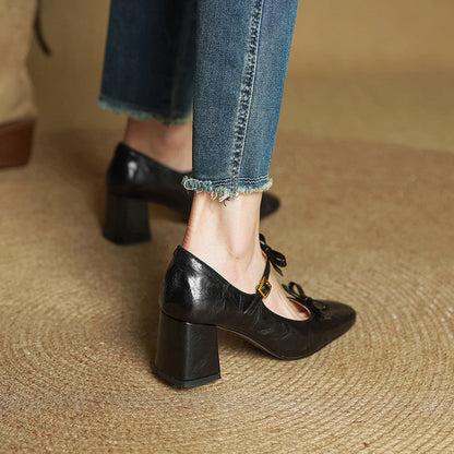 Emar Genuine Leather Heels