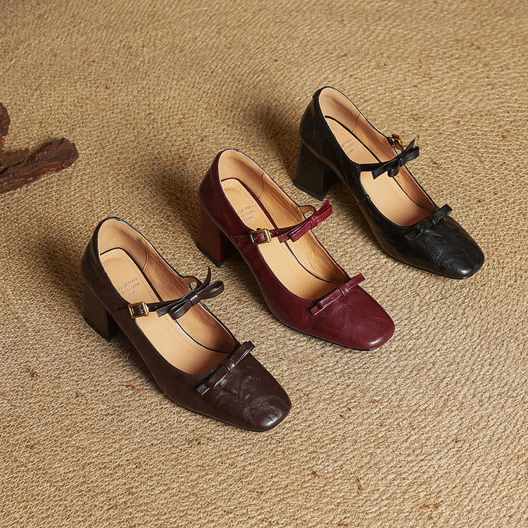 Emar Genuine Leather Heels