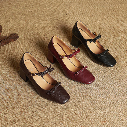 Emar Genuine Leather Heels