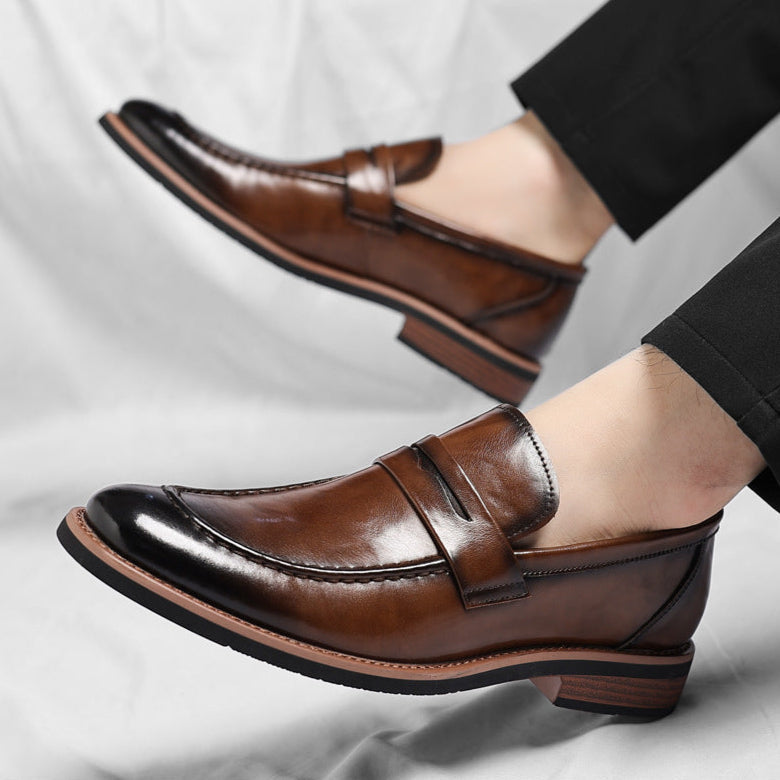 Bensor Genuine Leather Loafers