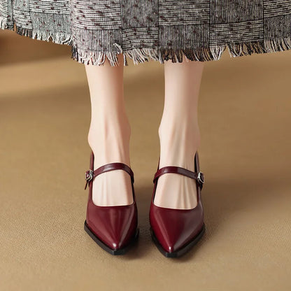 Allure Genuine Leather Heels