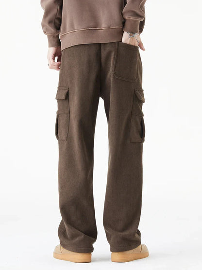 Corduroy Fleece-Lined Pants