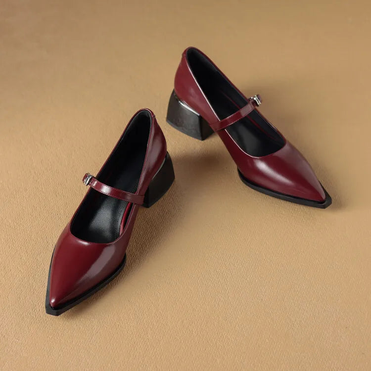 Allure Genuine Leather Heels