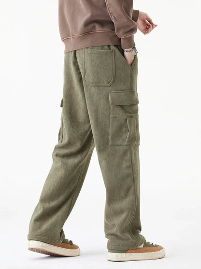 Corduroy Fleece-Lined Pants