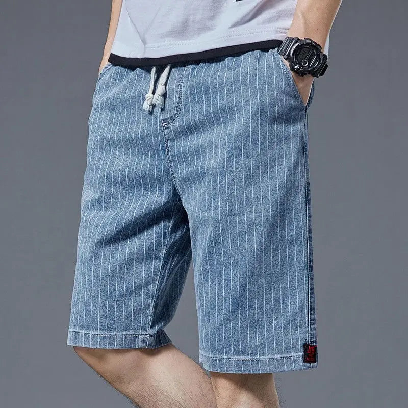 Rayado Cotton Shorts
