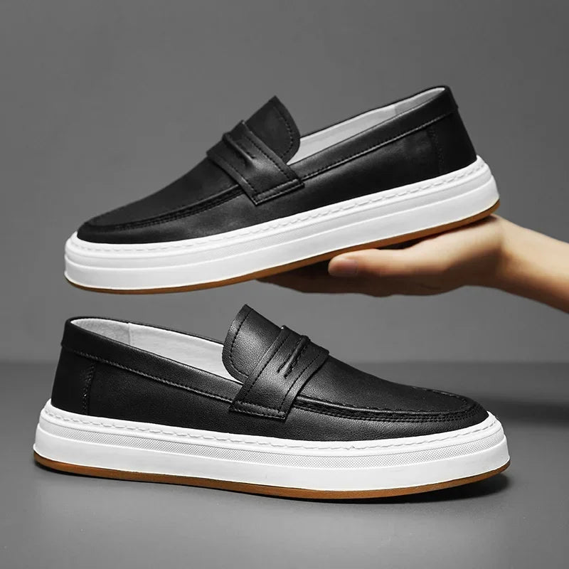 Moico Genuine Leather Loafers