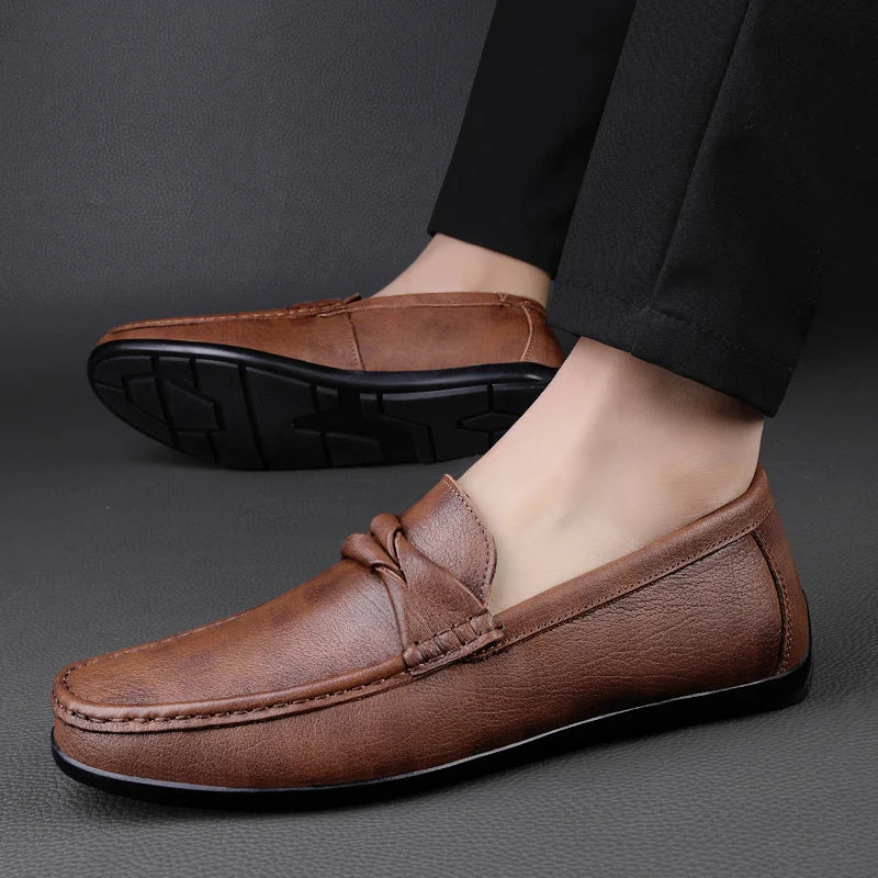 Elston Genuine Leather Loafers