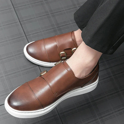 Zyden Genuine Leather Loafers