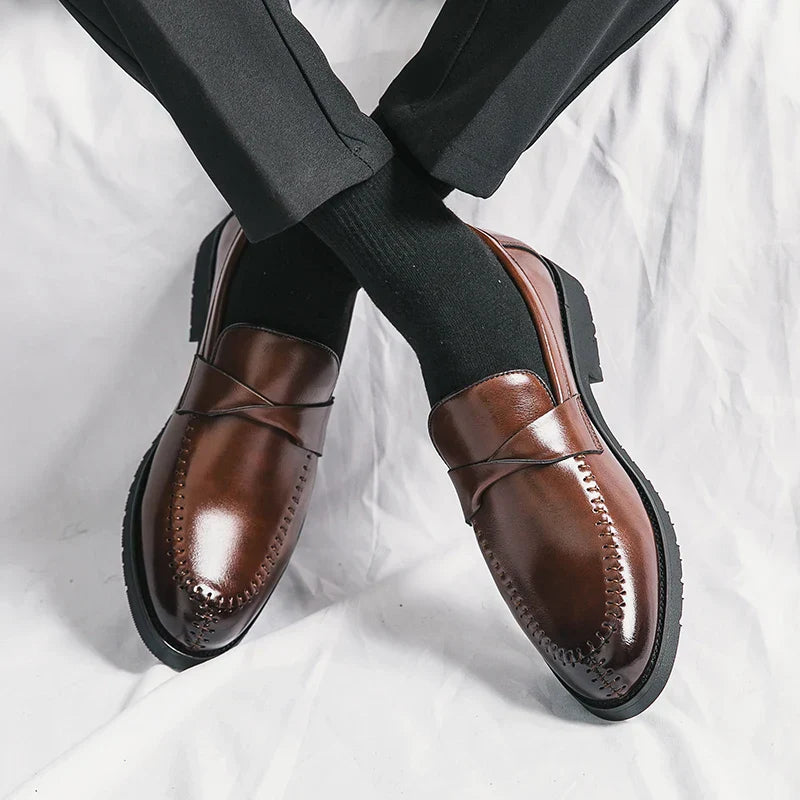 Teviot Genuine Leather Loafers