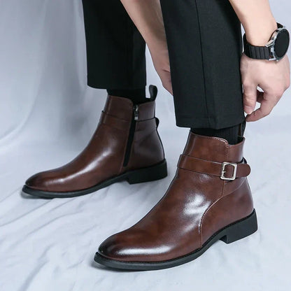 Marco Genuine Leather Chelsea Boots