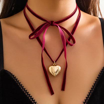 Velvet Heart Necklace