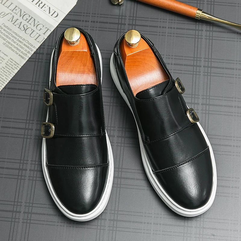 Zyden Genuine Leather Loafers