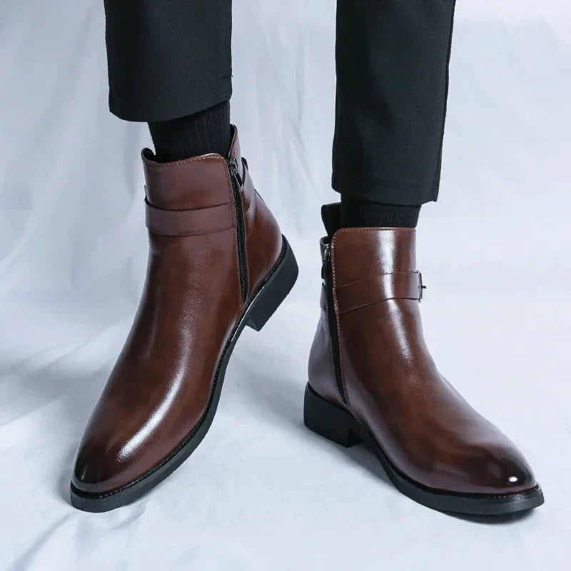 Marco Genuine Leather Chelsea Boots