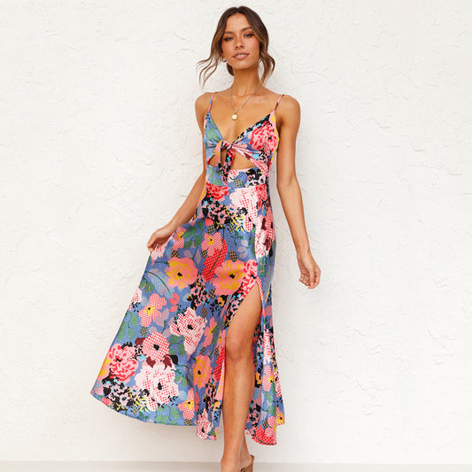 Alba Muse Floral Print Maxi Dress Wedding Guest