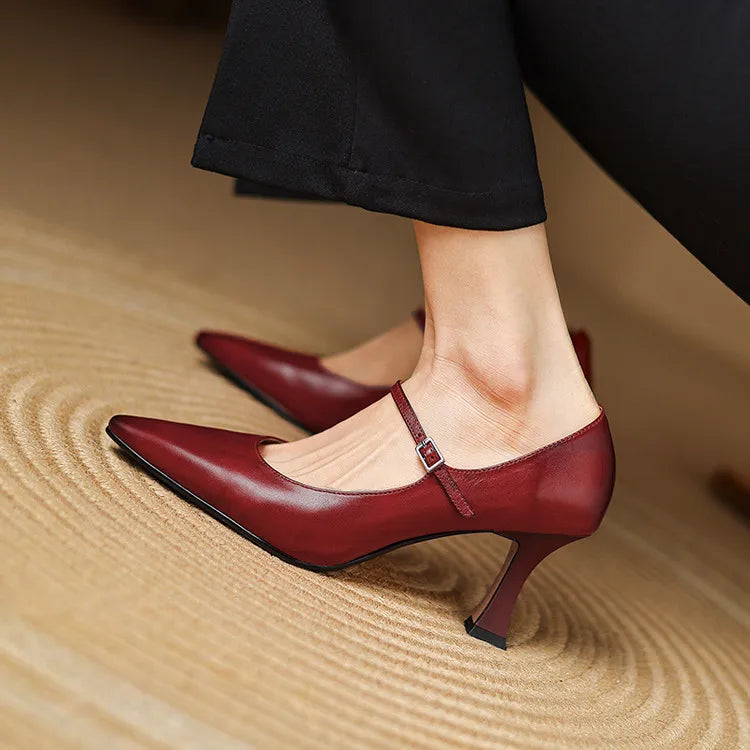 Samara Genuine Leather Heels