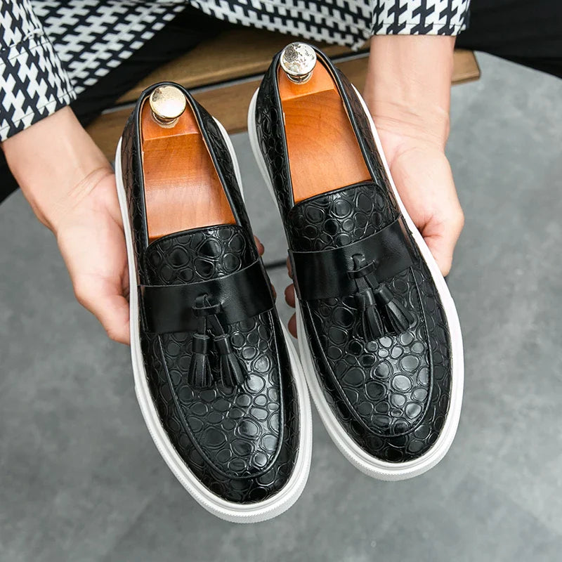 Tevan Leather Loafers