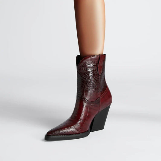 Westline Leather Ankle Boots